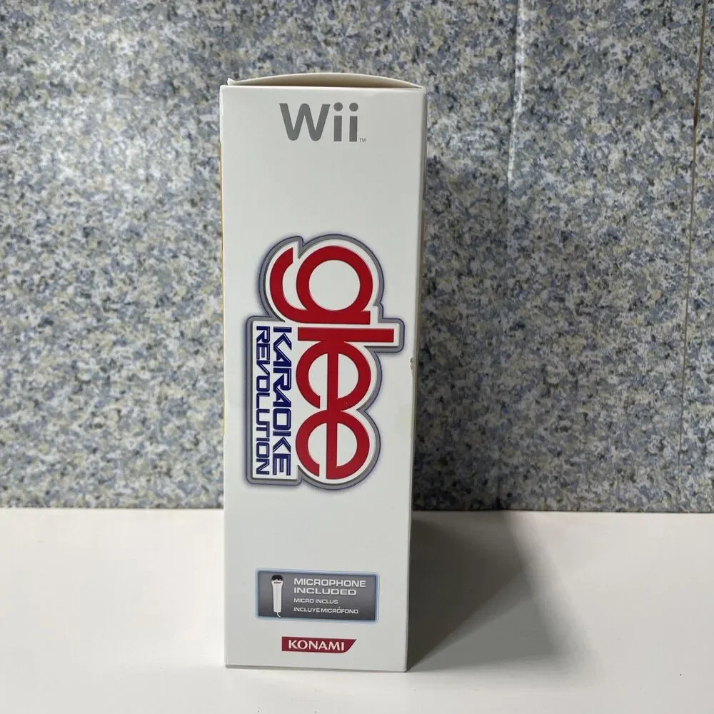 Karaoke Revolution: Glee - Nintendo Wii Game With Microphone Sealed Box Damage